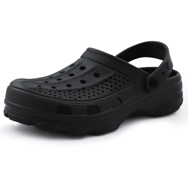 Fashion Clogs Sandals New Soft Casual Slippers - Black